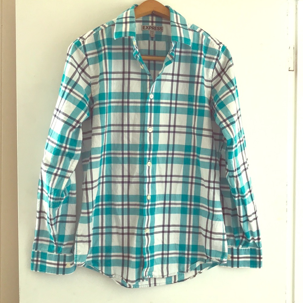 Express Men’s Plaid Shirt Size S